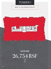 800 E Colorado Blvd, Pasadena, CA à louer Plan d’étage– Image 1 sur 1
