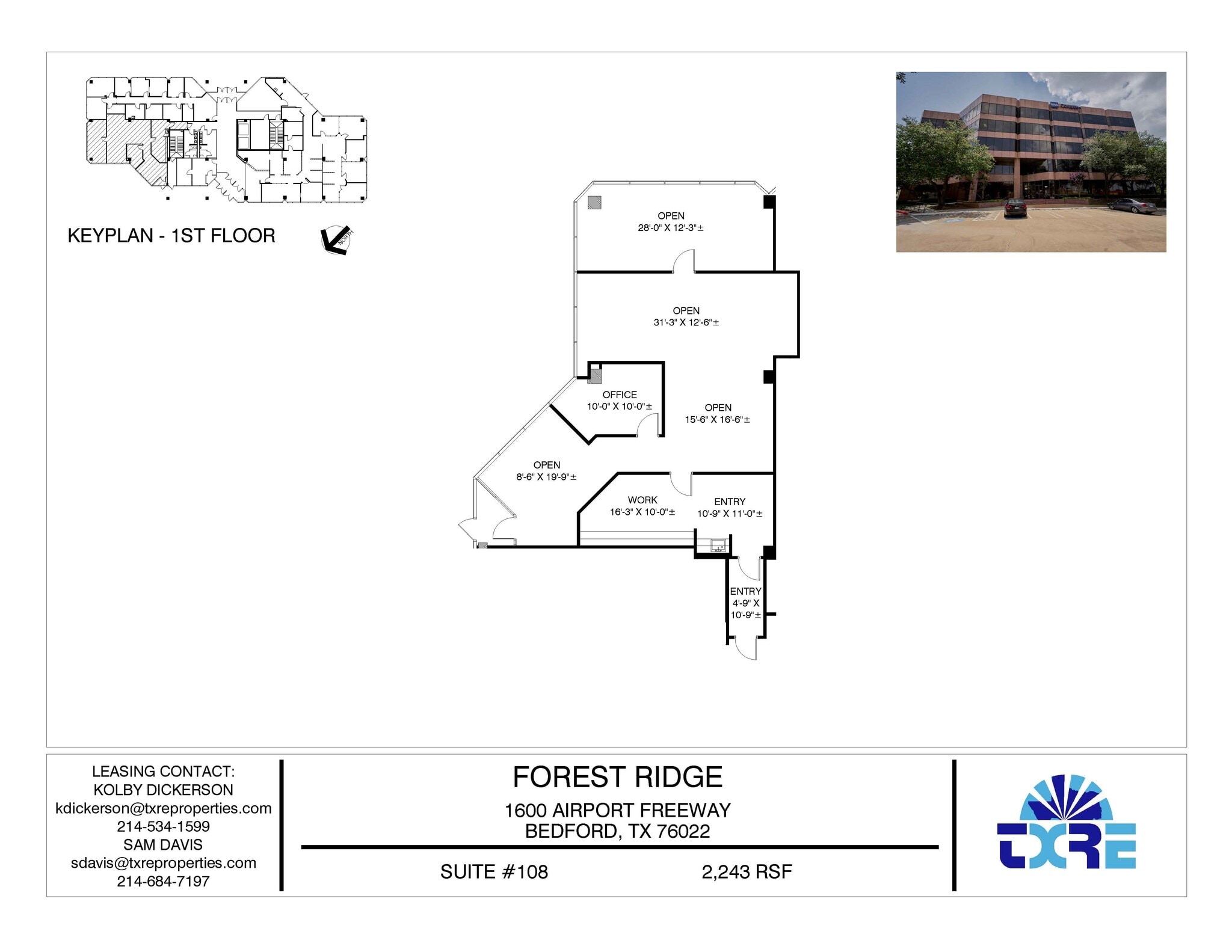 1600 Airport Fwy, Bedford, TX à louer Plan d’étage– Image 1 sur 1