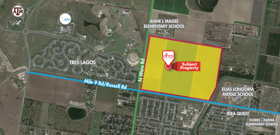 N Ware Rd, McAllen, TX à vendre - Aérien – Image 2 sur 4