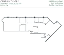 2601-2603 Main St, Irvine, CA à louer Plan d’étage– Image 1 sur 1