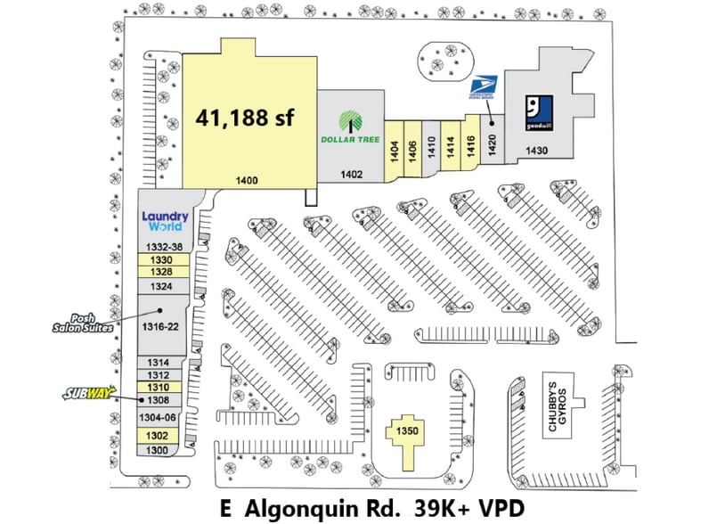 1302-1430 Algonquin Rd, Algonquin, IL à louer - Photo de l’immeuble – Image 2 sur 14