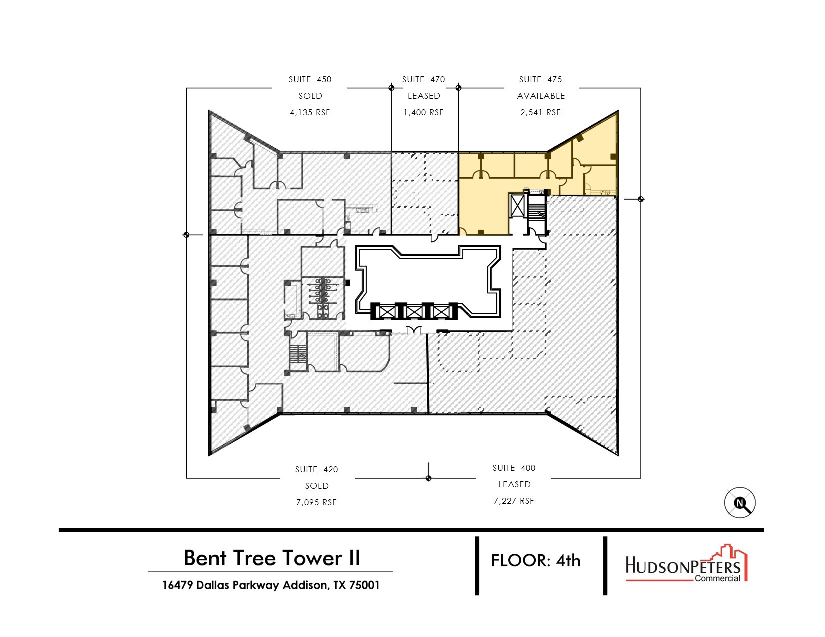 16479 Dallas Pky, Addison, TX à louer Plan d’étage– Image 1 sur 9