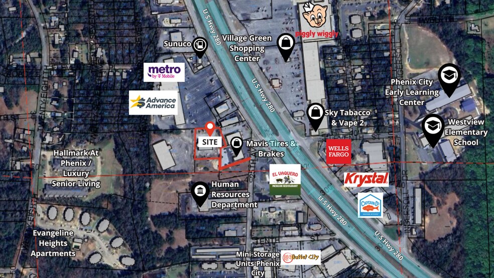 1041 Highway 280/431 Byp, Phenix City, AL à louer - Aérien – Image 2 sur 11