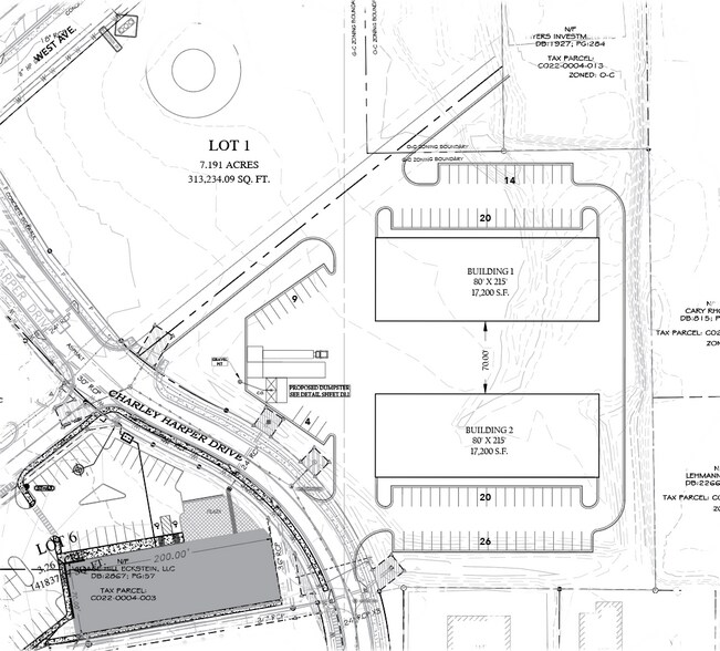 10 & 14 Charley Harper Dr, Cartersville, GA à louer - Plan cadastral – Image 2 sur 3