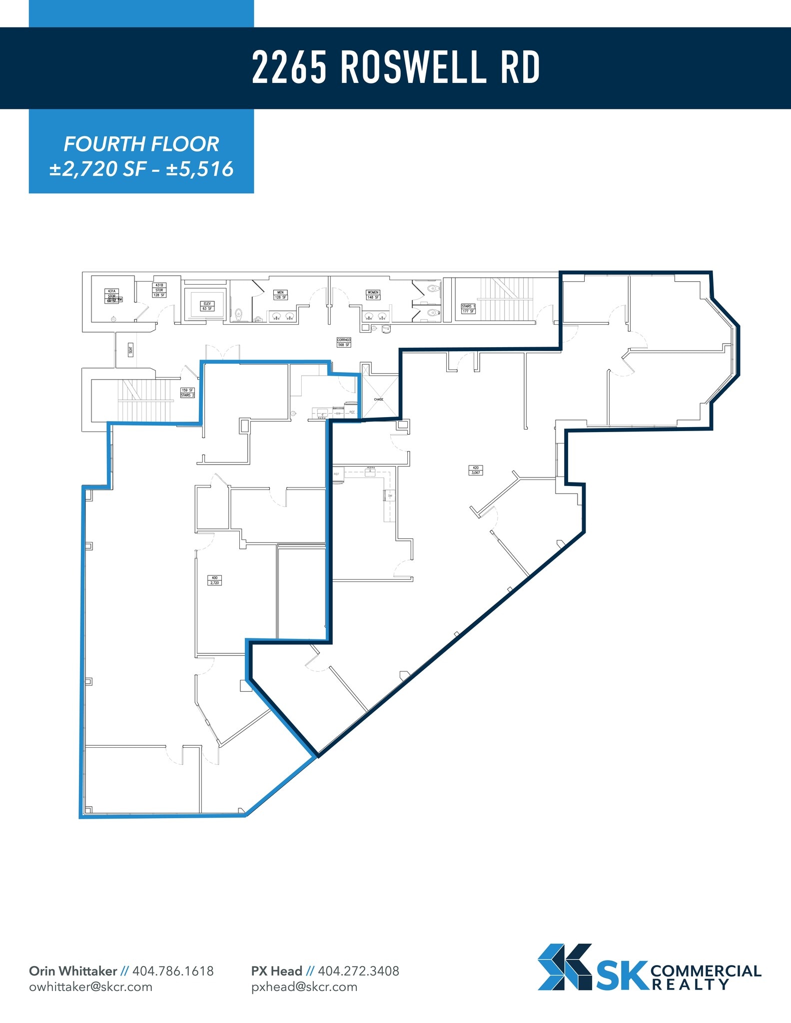 2265 Roswell Rd, Marietta, GA à louer Plan de site– Image 1 sur 1