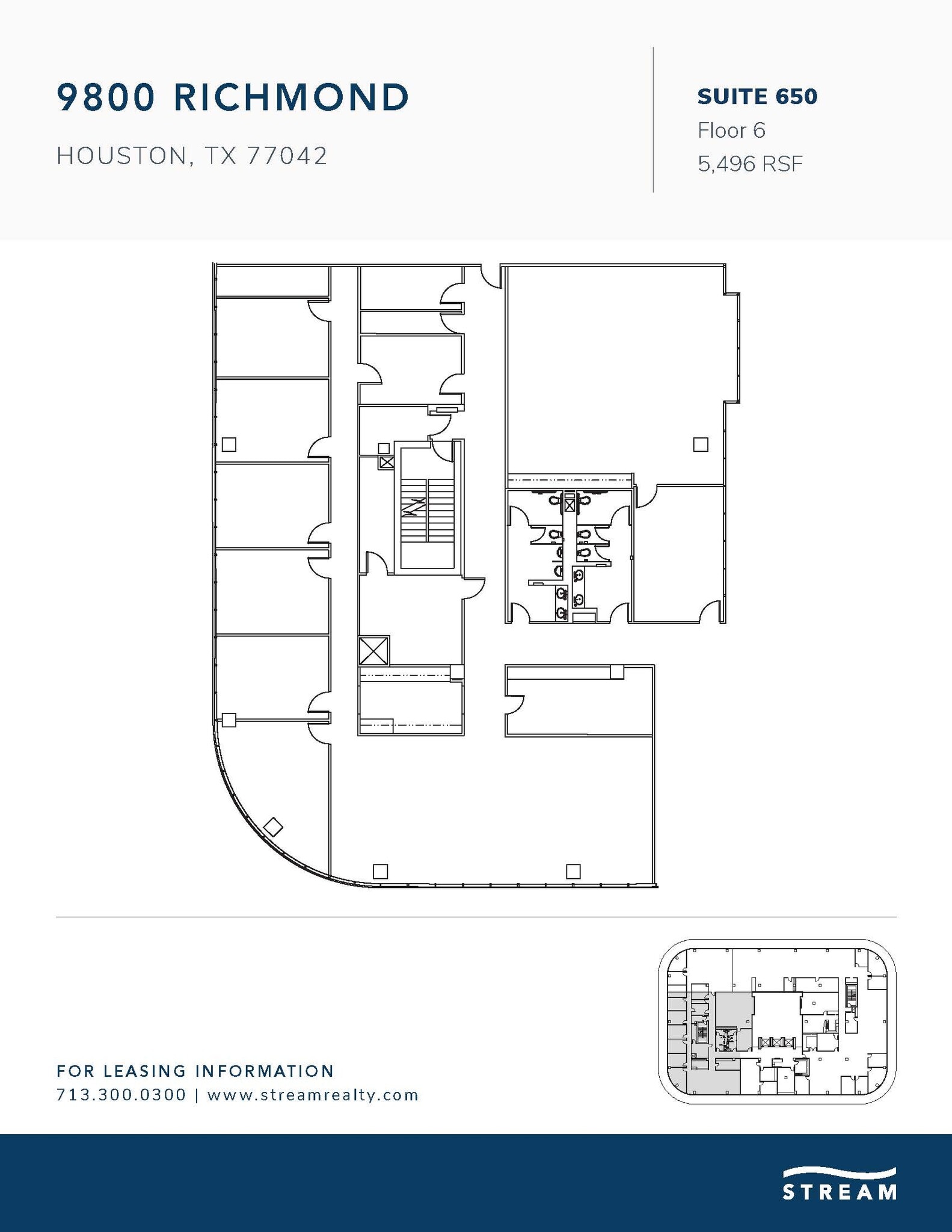 9800 Richmond Ave, Houston, TX à louer Plan d’étage– Image 1 sur 1