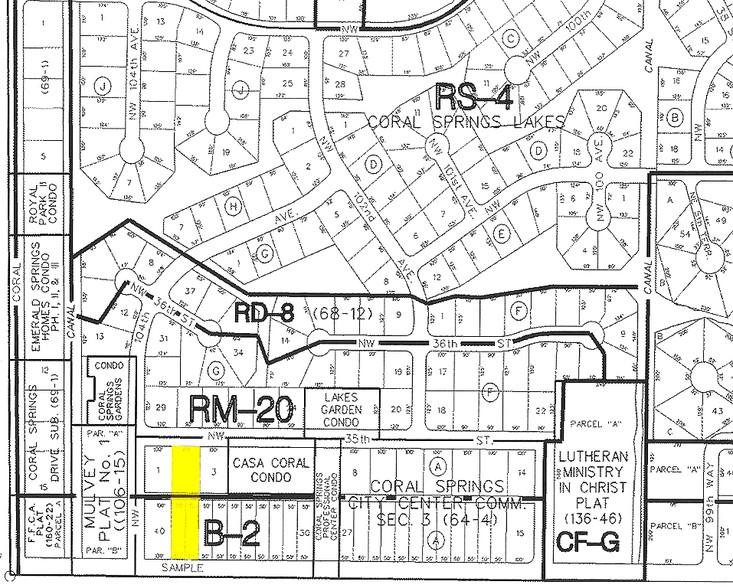 10361-10371 W Sample Rd, Coral Springs, FL à louer - Plan cadastral – Image 2 sur 7