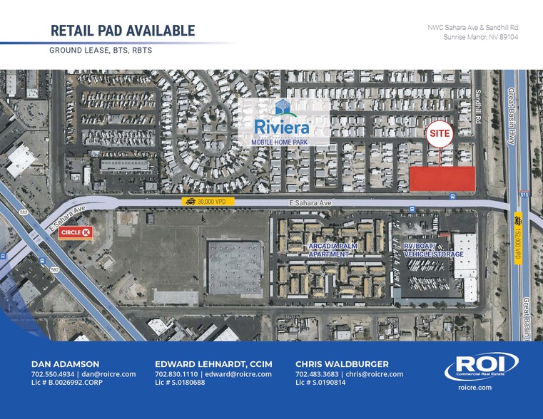 E Sahara Ave, Las Vegas, NV à louer - Aérien – Image 1 sur 5