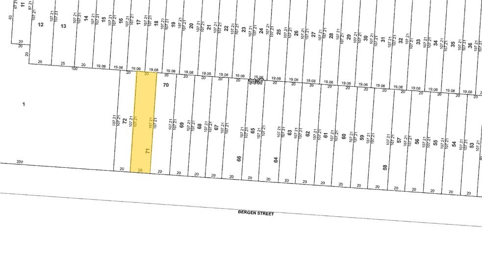 1967 Bergen St, Brooklyn, NY à vendre - Plan cadastral – Image 2 sur 2