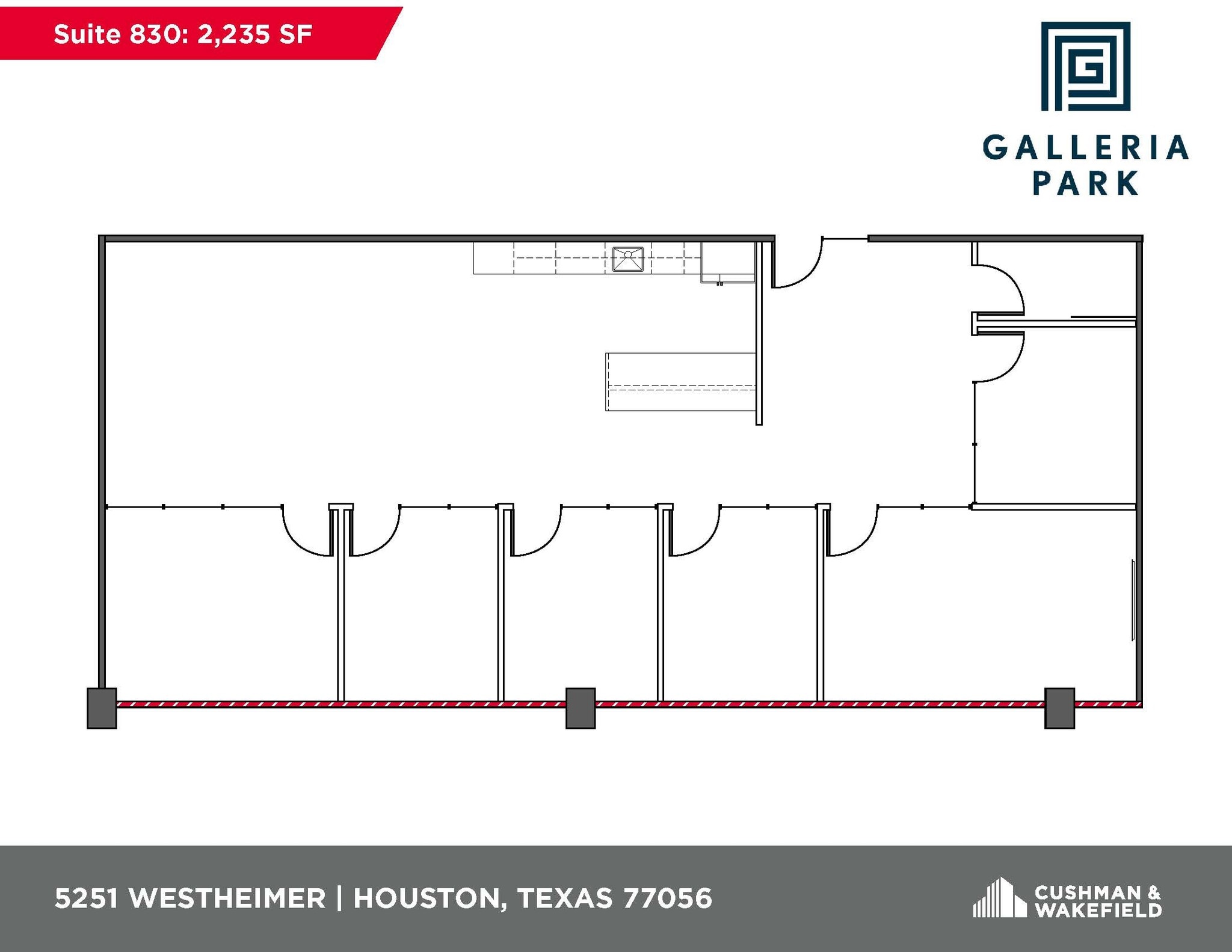 5251 Westheimer Rd, Houston, TX à louer Plan d’étage– Image 1 sur 1