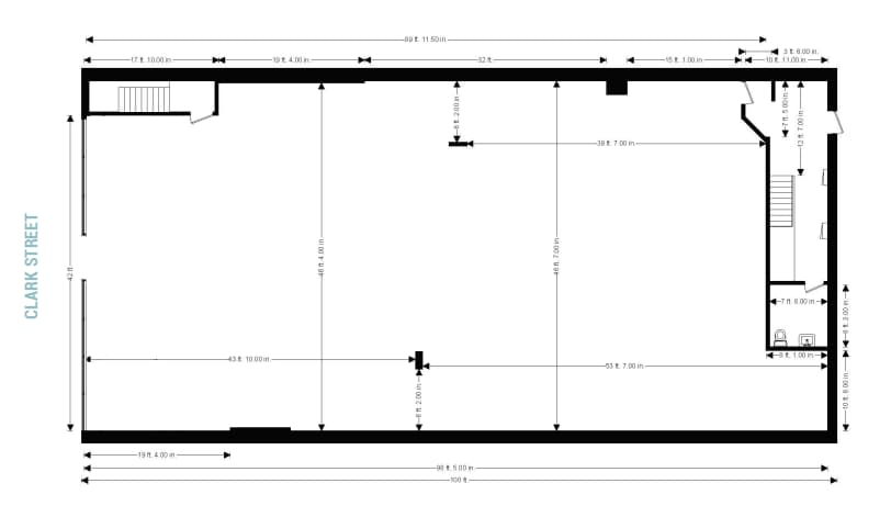 2717 N Clark St, Chicago, IL à louer Plan d’étage– Image 1 sur 1
