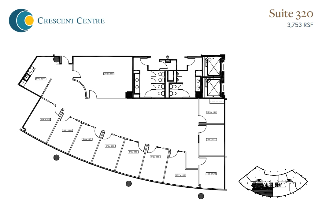 100 Crescent Center Pkwy, Tucker, GA à louer Plan d’étage– Image 1 sur 1