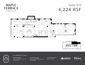 3001 Maple Ave, Dallas, TX à louer Plan d’étage– Image 1 sur 1