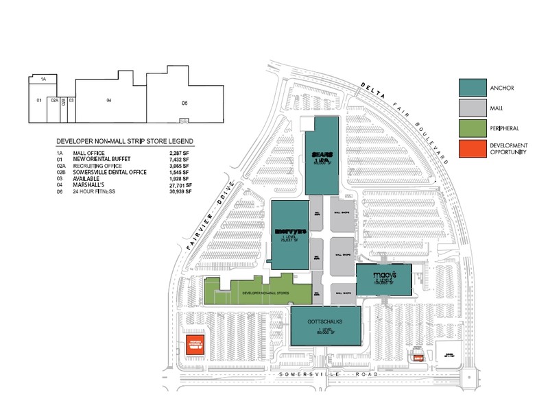 2500-2640 Somersville Rd, Antioch, CA à louer - Plan de site – Image 2 sur 2