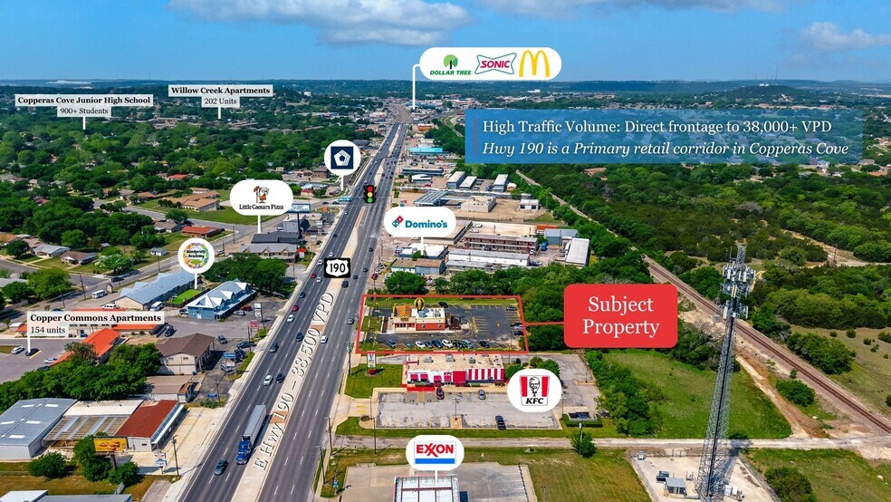 2301 E Us-190 Hwy, Copperas Cove, TX à vendre - Aérien – Image 2 sur 5