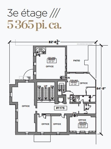 1175-1183 Pl Du Frère-André, Montréal, QC à vendre Plan d’étage– Image 1 sur 1