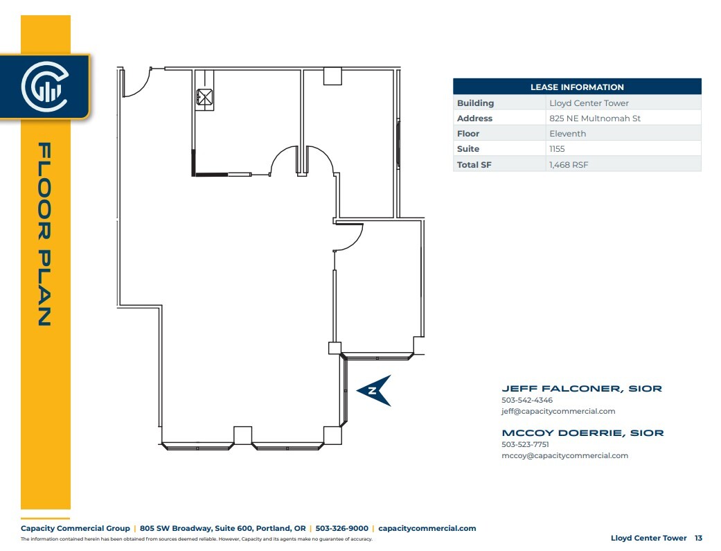 825 NE Multnomah St, Portland, OR à louer Plan d’étage– Image 1 sur 1