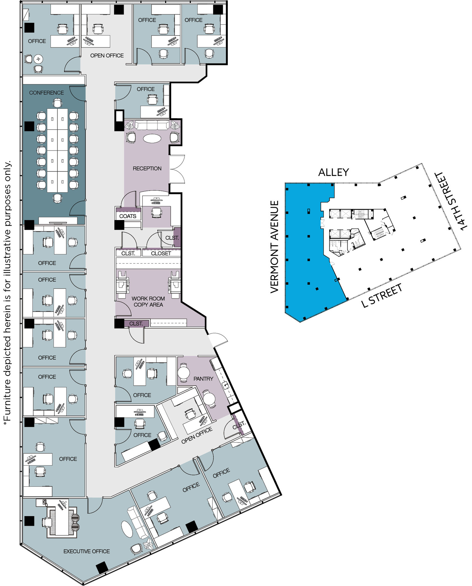 1101 Vermont Ave NW, Washington, DC à louer Plan d’étage– Image 1 sur 1