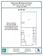 6015 Commerce Dr, Irving, TX à louer Plan d’étage– Image 1 sur 1
