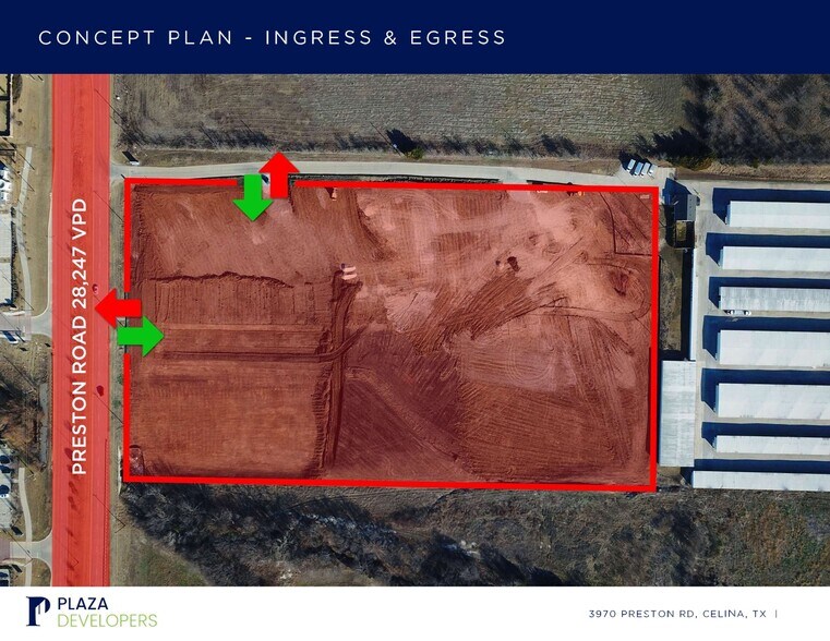 3970 S Preston Rd, Celina, TX à vendre - Plan de site – Image 3 sur 9