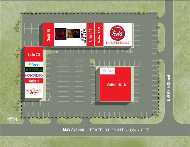 6900 N May Ave, Oklahoma City, OK à louer - Plan de site – Image 2 sur 2