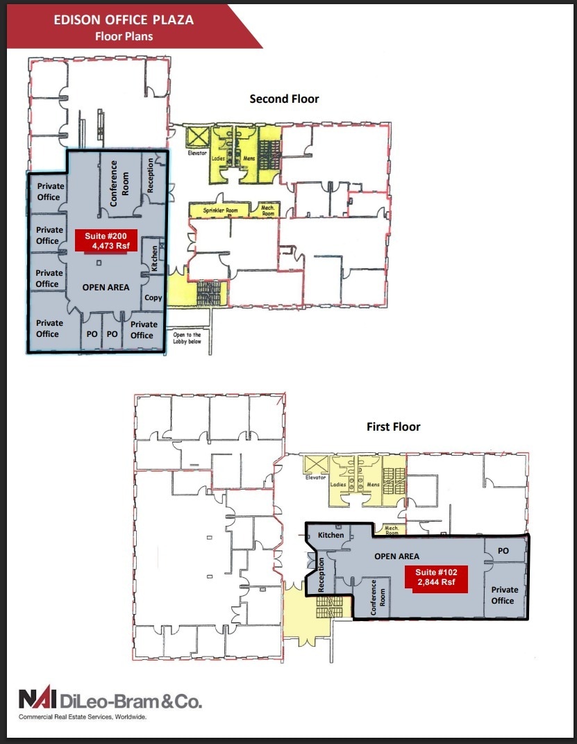 515 Plainfield Ave, Edison, NJ à louer Plan d’étage– Image 1 sur 1