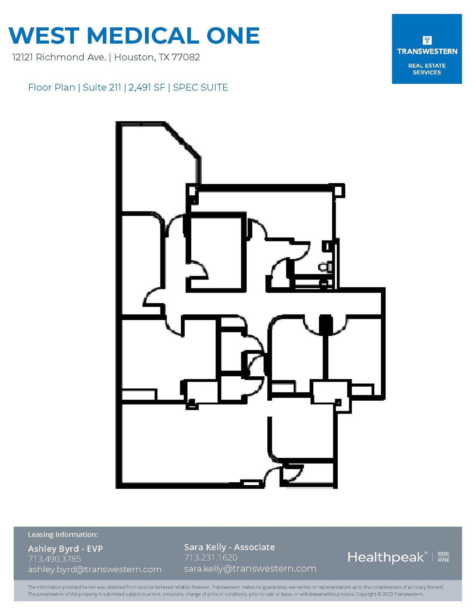 12121 Richmond Ave, Houston, TX à louer Plan d’étage– Image 1 sur 2
