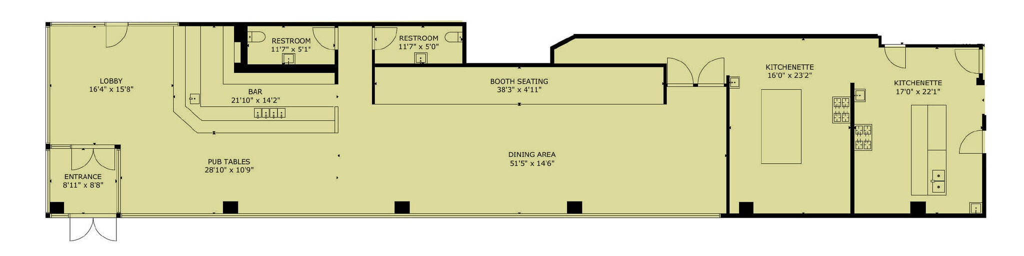 420 Court Ave, Des Moines, IA à louer Plan d’étage– Image 1 sur 6