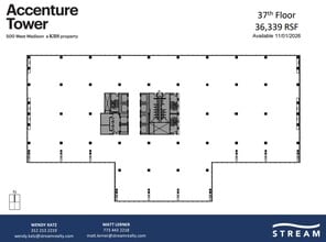 500 W Madison St, Chicago, IL à louer Plan d’étage– Image 1 sur 1