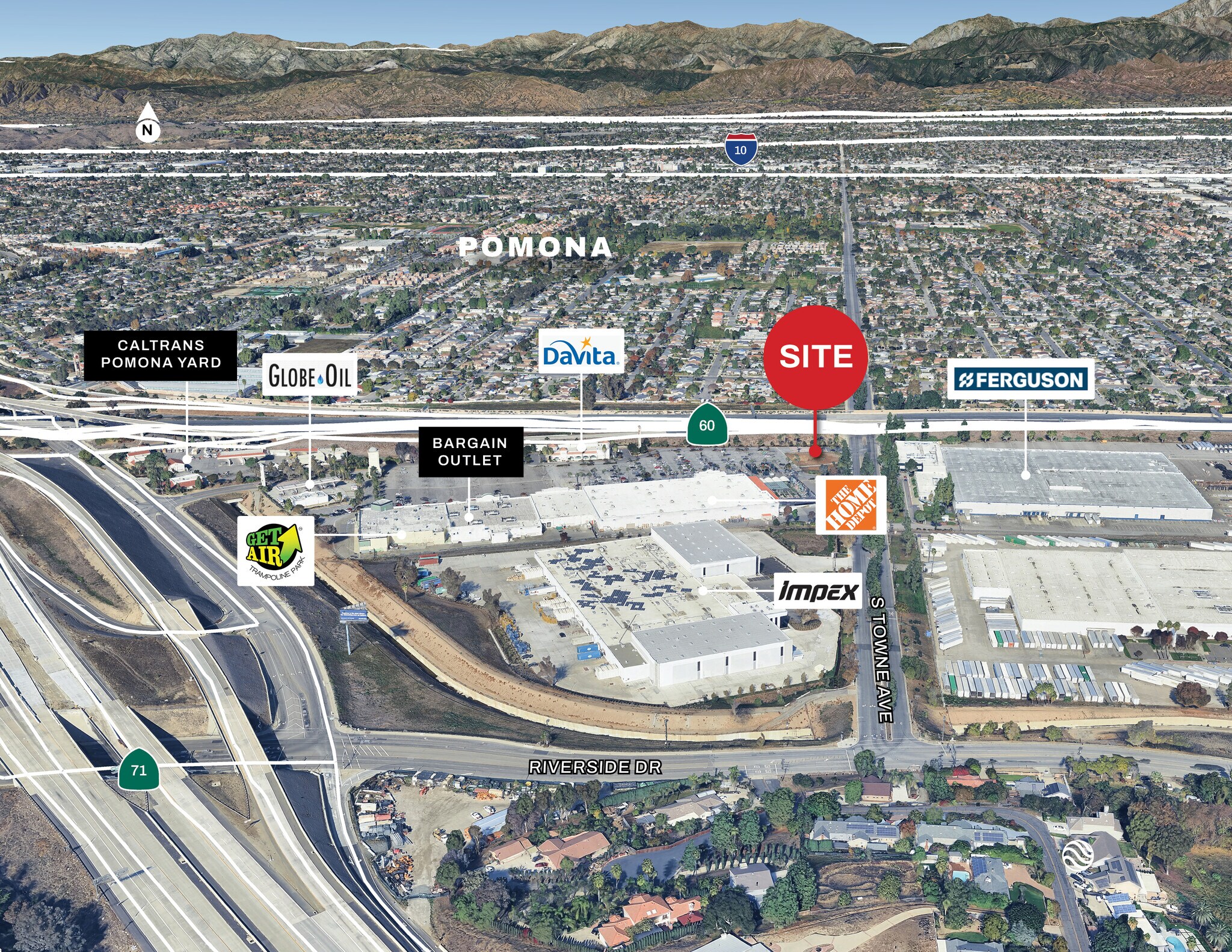 2705 S Towne Ave, Pomona, CA à vendre Aérien– Image 1 sur 10