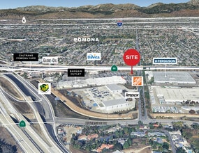 2705 S Towne Ave, Pomona, CA - Vue aérienne vue de carte