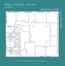 425 Madison Ave, New York, NY à louer Plan d’étage– Image 1 sur 9