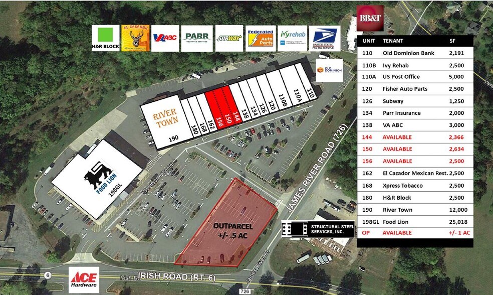 110-126 Scottsville Ctr, Scottsville, VA à louer - Photo de l’immeuble – Image 3 sur 8