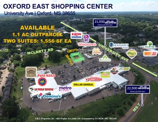 Plus de détails pour Oxford East Outlet, Oxford, MS - Terrain à louer