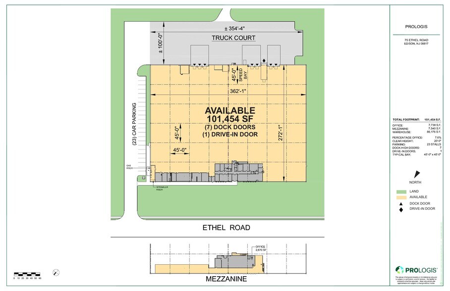 75 Ethel Rd, Edison, NJ à louer - Plan de site – Image 2 sur 2