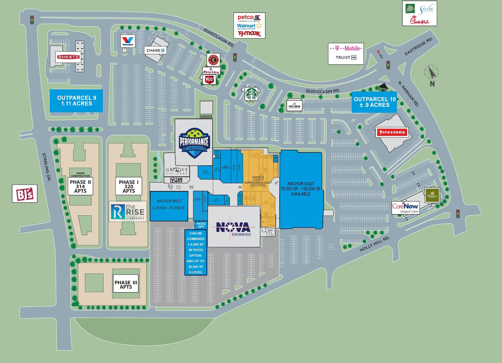 1400-1420 N Parham Rd, Richmond, VA à louer Plan de site– Image 1 sur 2