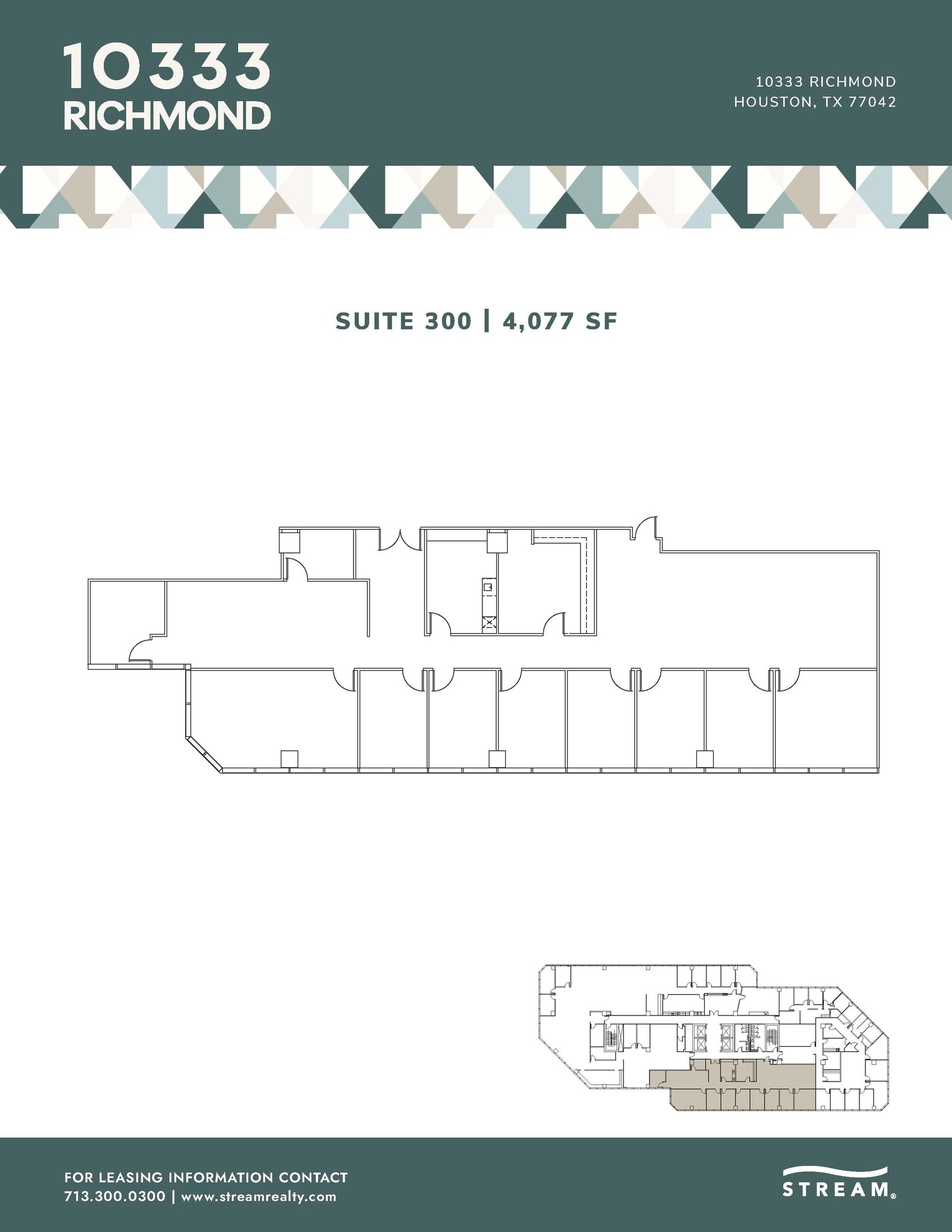 10333 Richmond Ave, Houston, TX à louer Plan d’étage– Image 1 sur 1