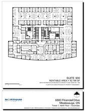 6880 Financial Dr, Mississauga, ON à louer Plan d’étage– Image 1 sur 1