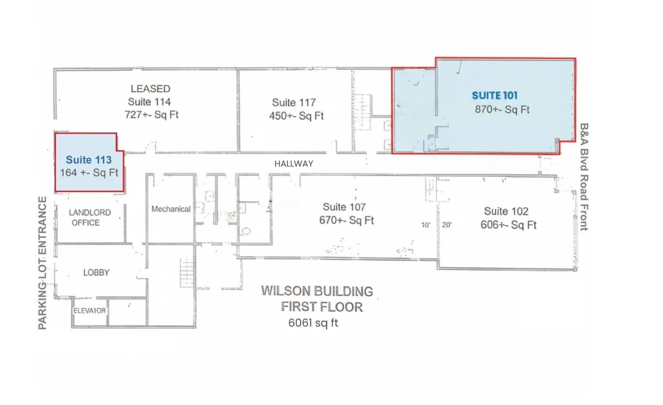 7452-7456 Baltimore Annapolis Blvd, Glen Burnie, MD à louer Photo de l’immeuble– Image 1 sur 1