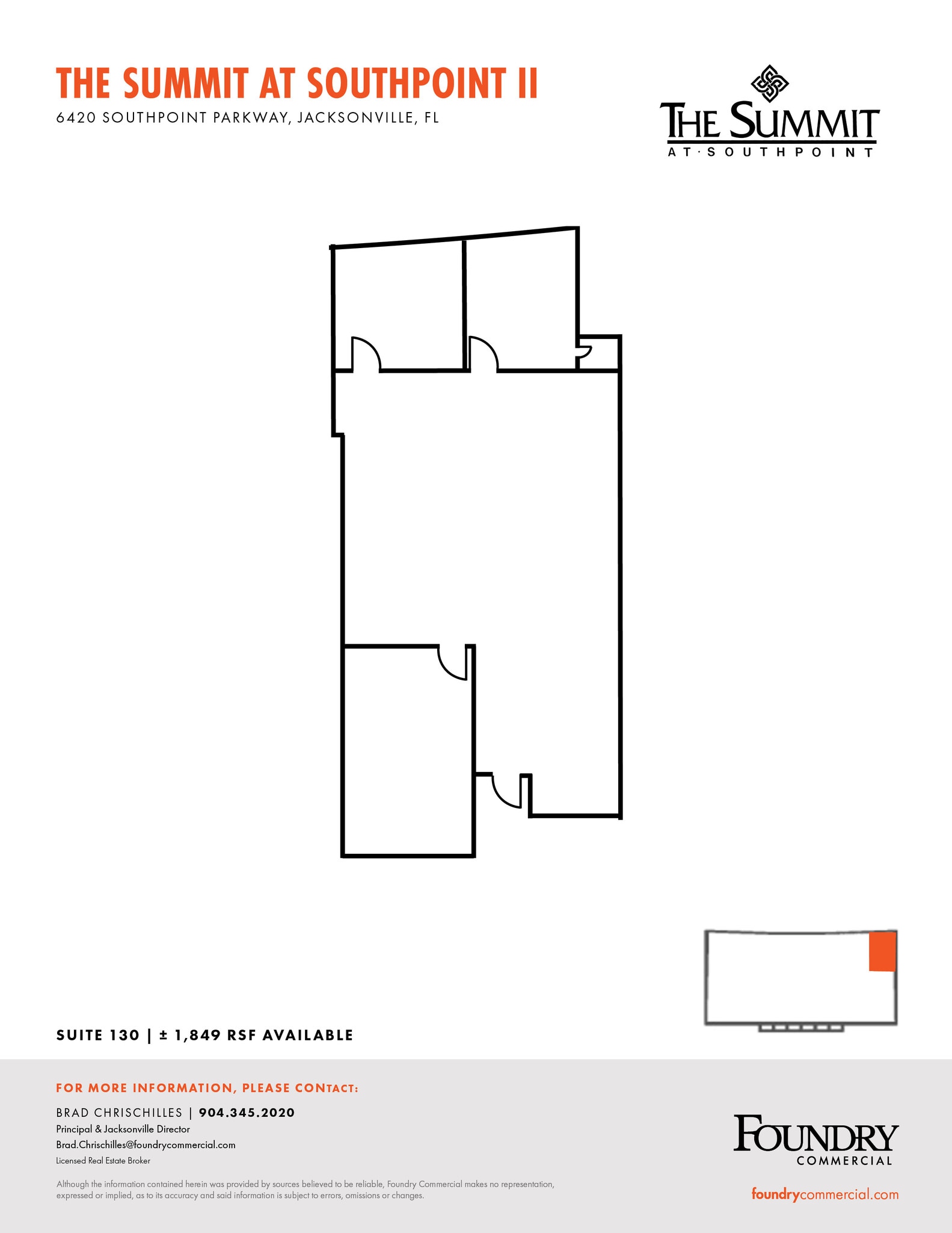 6420 Southpoint Pky, Jacksonville, FL à louer Plan d’étage– Image 1 sur 1