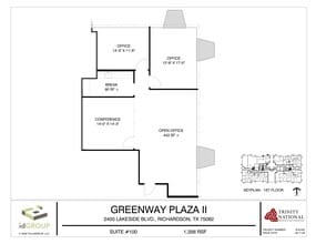 2400 Lakeside Blvd, Richardson, TX à louer Plan de site– Image 1 sur 2