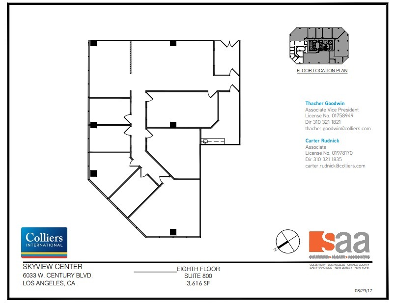 6033 W Century Blvd, Los Angeles, CA à louer Plan d’étage– Image 1 sur 1