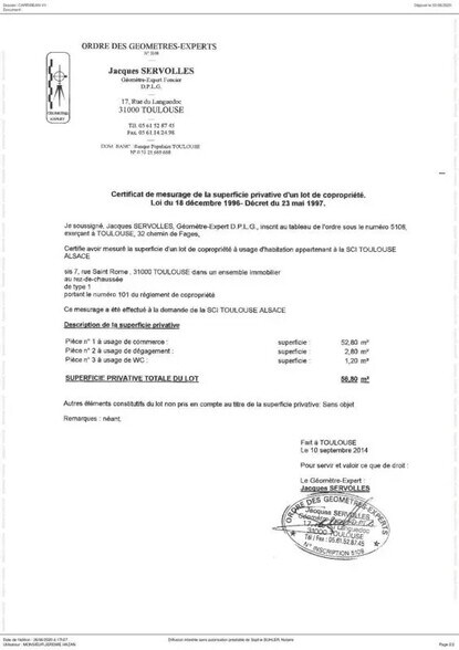 Local commercial dans Toulouse à louer - Plan d’étage – Image 3 sur 3