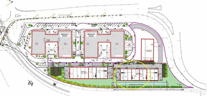 Local d'activités dans Cormelles-le-Royal à vendre - Plan de site – Image 3 sur 5