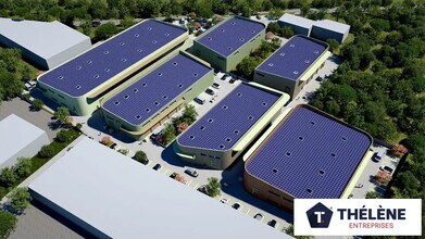 Marguerittes - VUE AÉRIENNE vue de carte