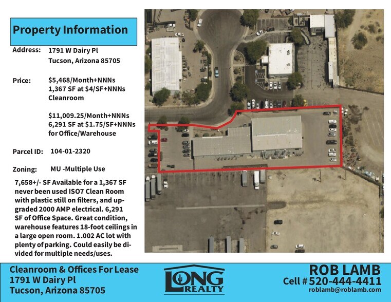 1791 W Dairy Pl, Tucson, AZ à louer - Photo de l’immeuble – Image 2 sur 7