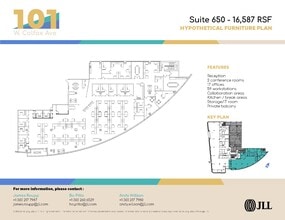 101 W Colfax Ave, Denver, CO à louer Plan d’étage– Image 1 sur 2