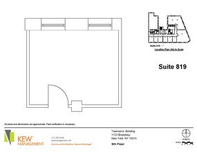 1123 Broadway, New York, NY à louer Plan d’étage– Image 2 sur 2