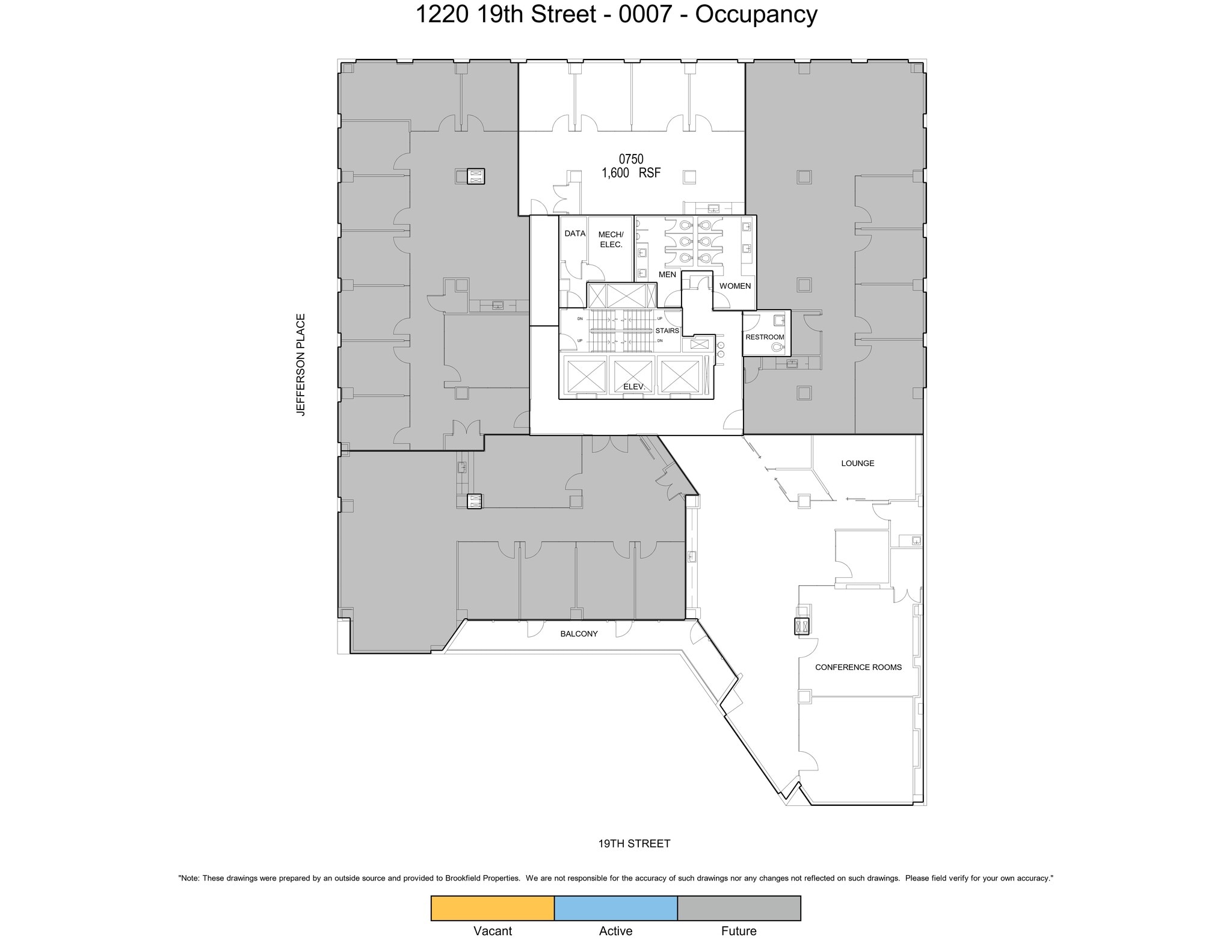 1220 19th St NW, Washington, DC à louer Plan de site– Image 1 sur 1