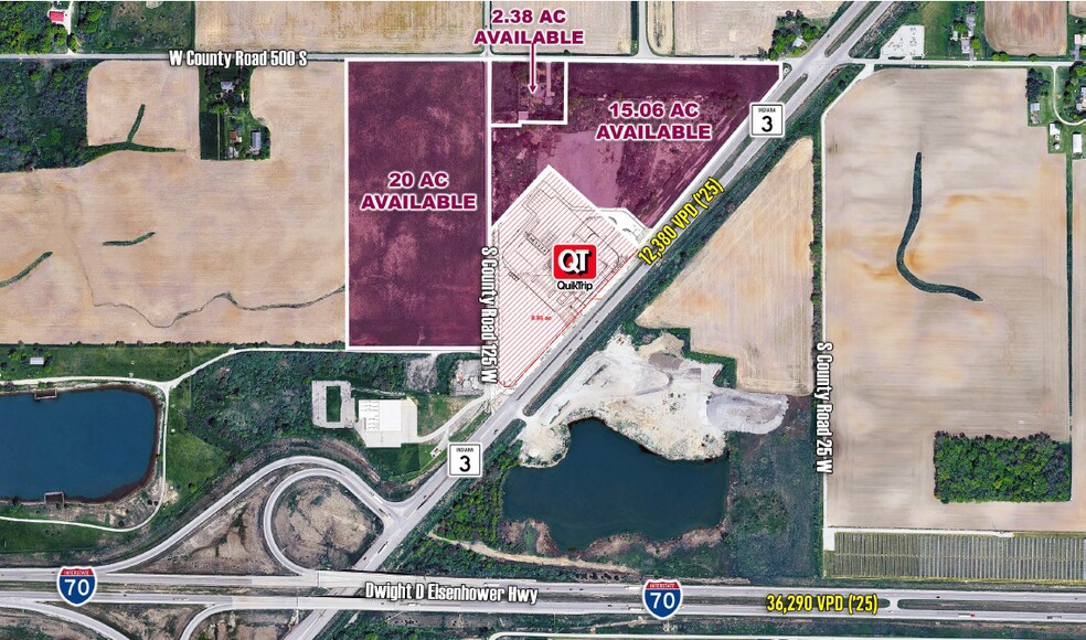 5080 S County Road 125 W, New Castle, IN à vendre - Aérien – Image 3 sur 26